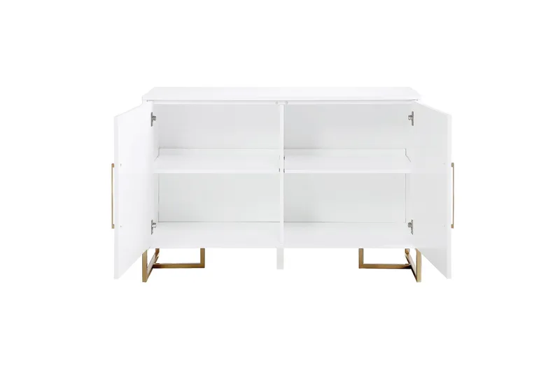 Herringbone Skjenk 122x48 cm Hvit - CosmoLiving - Oppbevaring - Oppbevaringsmøbler - Sideboard & skjenk