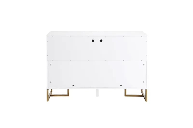 Herringbone Skjenk 122x48 cm Hvit - CosmoLiving - Oppbevaring - Oppbevaringsmøbler - Sideboard & skjenk