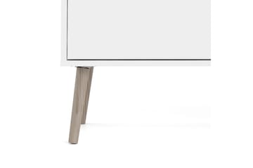 Hostafranc skjenk 40x196 cm - Hvit|Natur - Oppbevaring - Oppbevaringsmøbler - Sideboard & skjenk