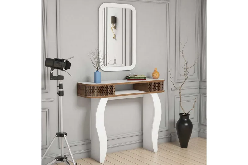 Hovdane Skjenk 105 cm i Malt Tre, Hvit