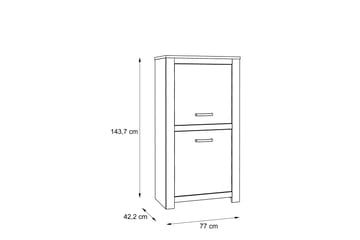 Hovencamp Skap 42x77 cm - Brun - Oppbevaring - Oppbevaringsmøbler - Sideboard & skjenk