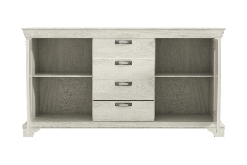 Hurlston Highboard 178 cm - Hvit - Oppbevaring - Oppbevaringsmøbler - Sideboard & skjenk