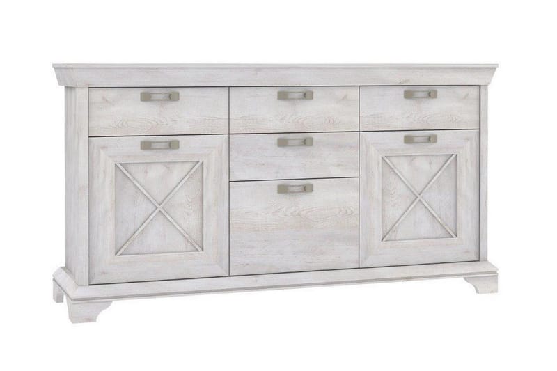 Hurlston Highboard 178 cm, Hvit