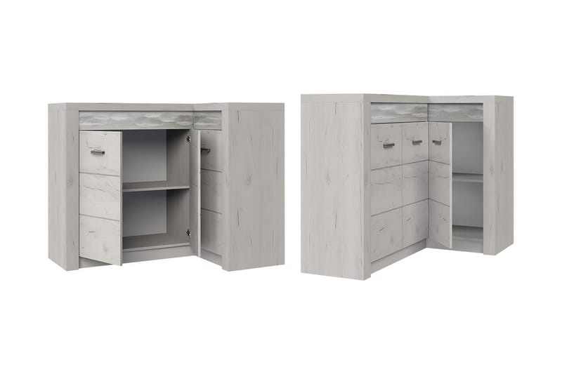 Indianapolis Skjenk 131x42x104 cm - Brun - Oppbevaring - Oppbevaringsmøbler - Sideboard & skjenk