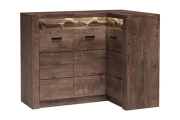 Indianapolis Skjenk 131x42x104 cm - Brun - Oppbevaring - Oppbevaringsmøbler - Sideboard & skjenk