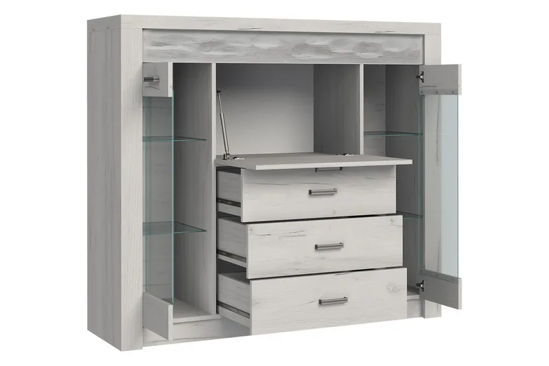 Indianapolis Skjenk 137x42x122 cm - Brun - Oppbevaring - Oppbevaringsmøbler - Sideboard & skjenk