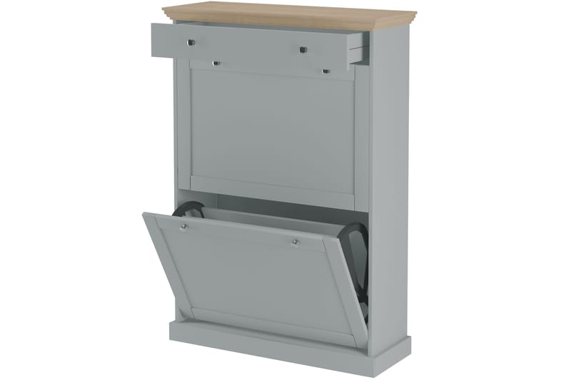 Jundapah Skjenk 80x30 cm - Grå/Brun - Oppbevaring - Oppbevaringsmøbler - Sideboard & skjenk