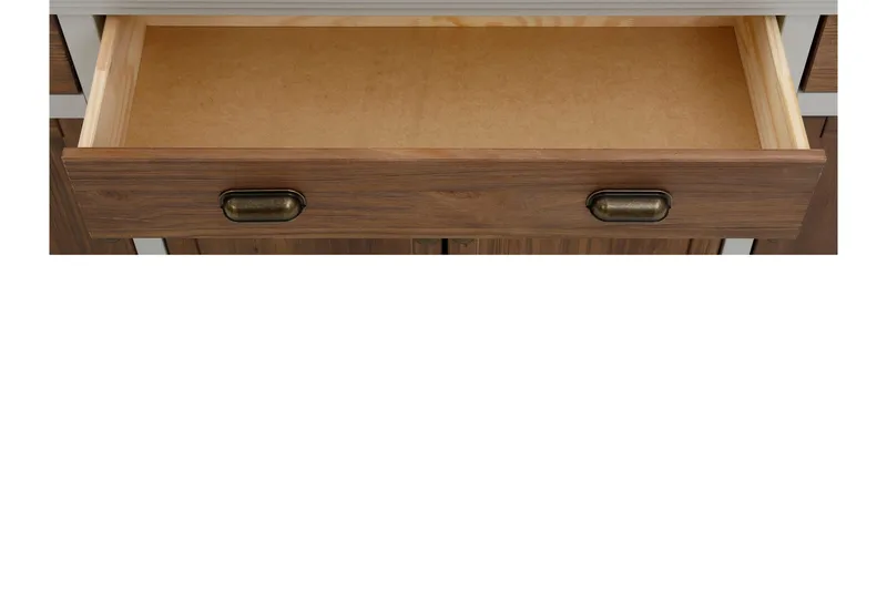 Kagami Skjenk 175x38 cm - Grå/Brun - Oppbevaring - Oppbevaringsmøbler - Sideboard & skjenk