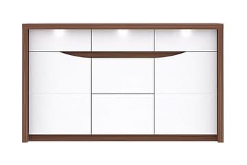 Keoisha Skjenk 142x84 cm - Brun / Hvit - Oppbevaring - Oppbevaringsmøbler - Sideboard & skjenk