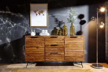 Kimbal Skjenk 160x40 cm i Tre med Metallben - Brun - Oppbevaring - Oppbevaringsmøbler - Sideboard & skjenk