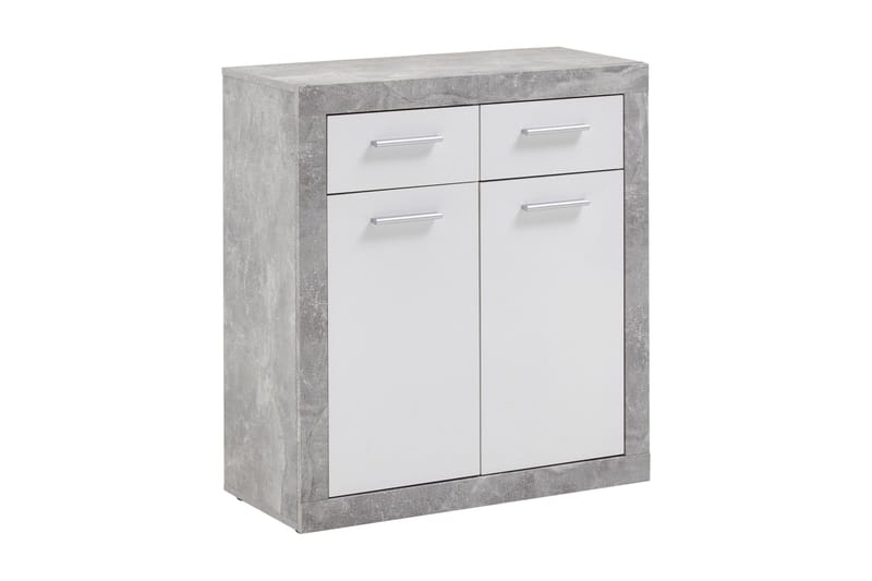 Kiste Cavicchio 82 cm - Hvit|Grå - Sideboard & skjenk