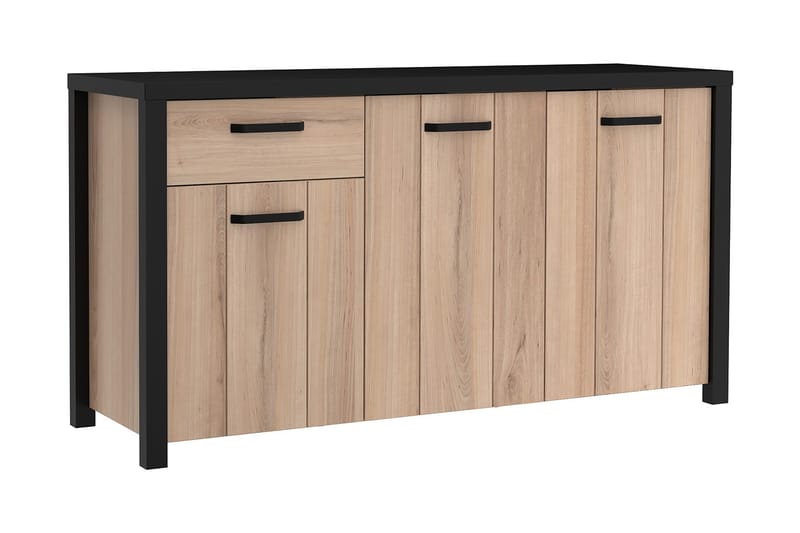 Konitsa Sideboard 52x160 cm, Brun/Svart