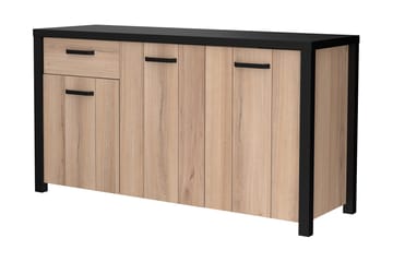 Konitsa Sideboard 52x160 cm - Brun/Svart - Oppbevaring - Oppbevaringsmøbler - Sideboard & skjenk