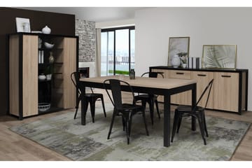 Konitsa Sideboard 52x160 cm - Brun/Svart - Oppbevaring - Oppbevaringsmøbler - Sideboard & skjenk