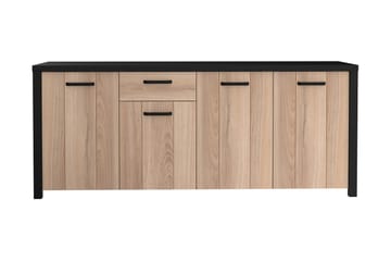 Konitsa Sideboard 52x210 cm - Brun/Svart - Oppbevaring - Oppbevaringsmøbler - Sideboard & skjenk