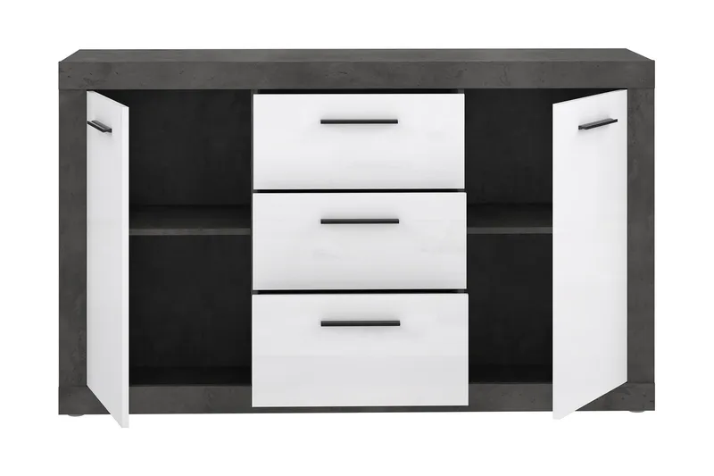 Kranea Sideboard 41x143 cm - Grå/Hvit - Oppbevaring - Oppbevaringsmøbler - Sideboard & skjenk