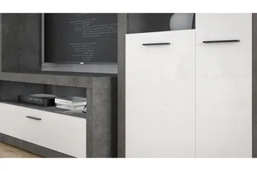 Kranea Sideboard 41x143 cm - Grå/Hvit - Oppbevaring - Oppbevaringsmøbler - Sideboard & skjenk