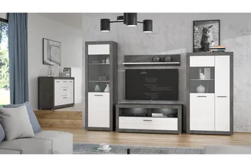 Kranea Sideboard 41x143 cm - Grå/Hvit - Oppbevaring - Oppbevaringsmøbler - Sideboard & skjenk