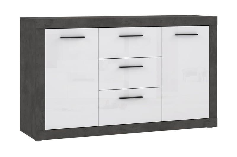 Kranea Sideboard 41x143 cm, Grå/Hvit