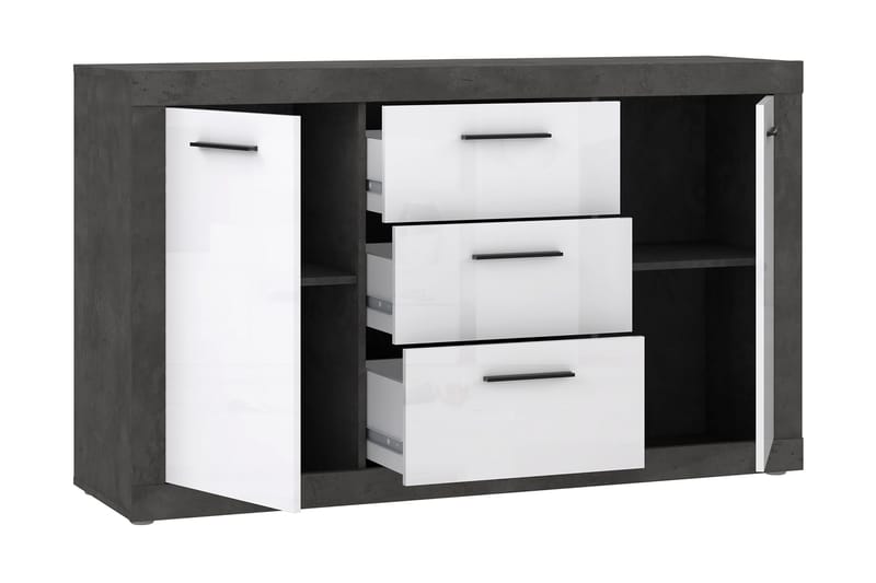 Kranea Sideboard 41x143 cm - Grå/Hvit - Oppbevaring - Oppbevaringsmøbler - Sideboard & skjenk