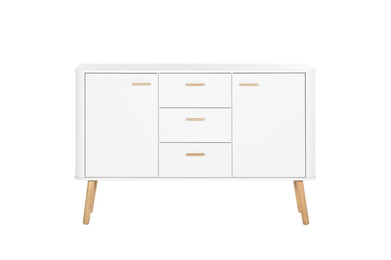 Lausanne Sideboard 136x40 cm, Hvit/Natur