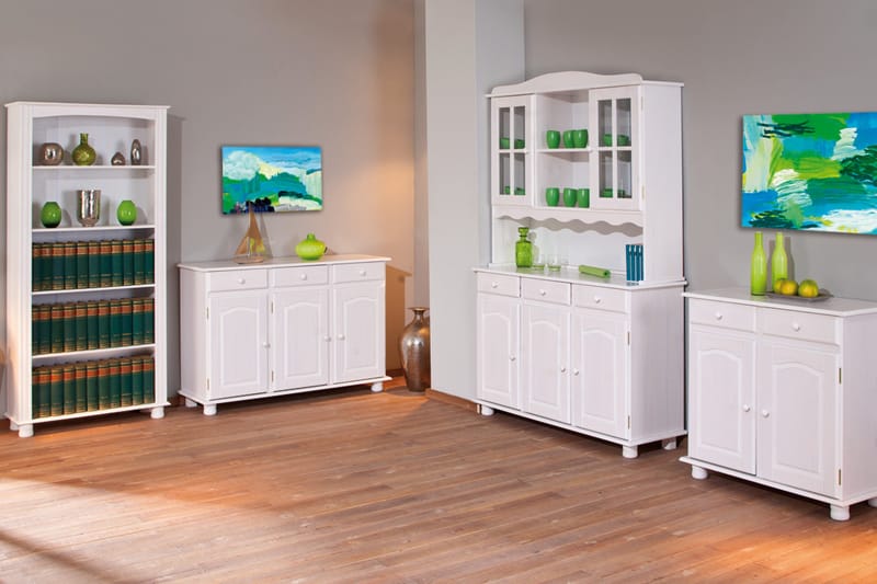 Leksand Skjenk 130 cm - Hvit - Oppbevaring - Oppbevaringsmøbler - Sideboard & skjenk