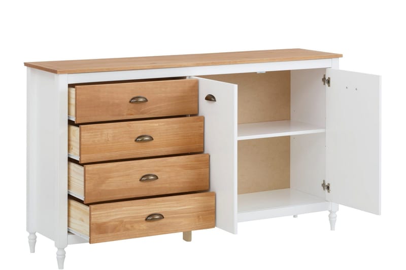 Lenham Sideboard 160x45 cm - Hvit - Oppbevaring - Oppbevaringsmøbler - Sideboard & skjenk