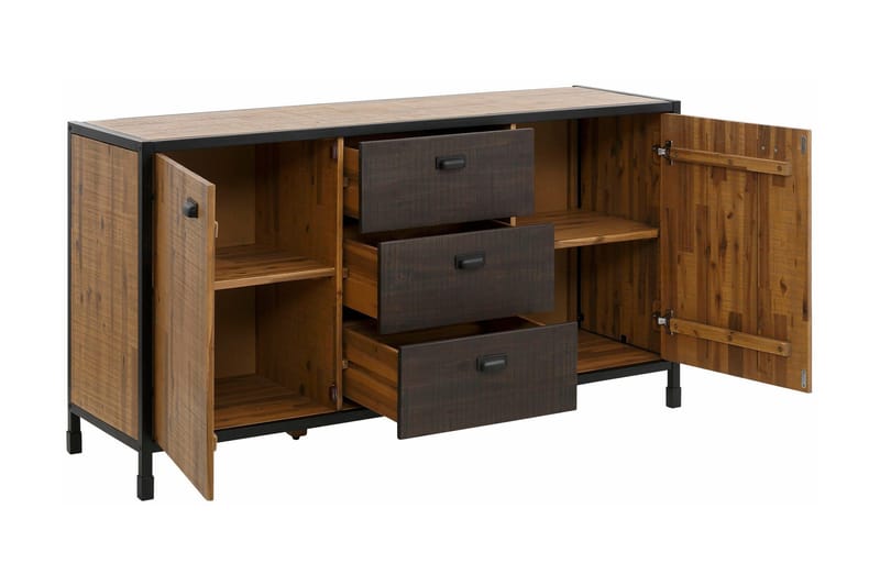 Mantas Skjenk 150 cm - Flerfarget/Akasie/Metall - Oppbevaring - Oppbevaringsmøbler - Sideboard & skjenk