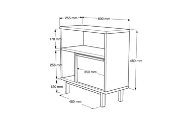 Manuja Skjenk 60 cm - Hvit - Oppbevaring - Oppbevaringsmøbler - Sideboard & skjenk