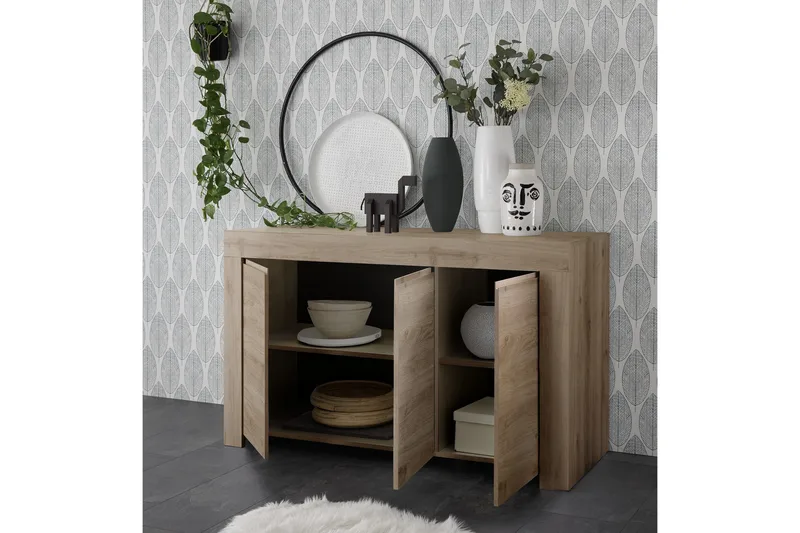 Midas Skjenk 138 cm - Brun - Oppbevaring - Oppbevaringsmøbler - Sideboard & skjenk