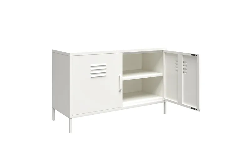 Mission District Skjenk 100x40 cm Hvit - Dorel Home - Oppbevaring - Oppbevaringsmøbler - Sideboard & skjenk