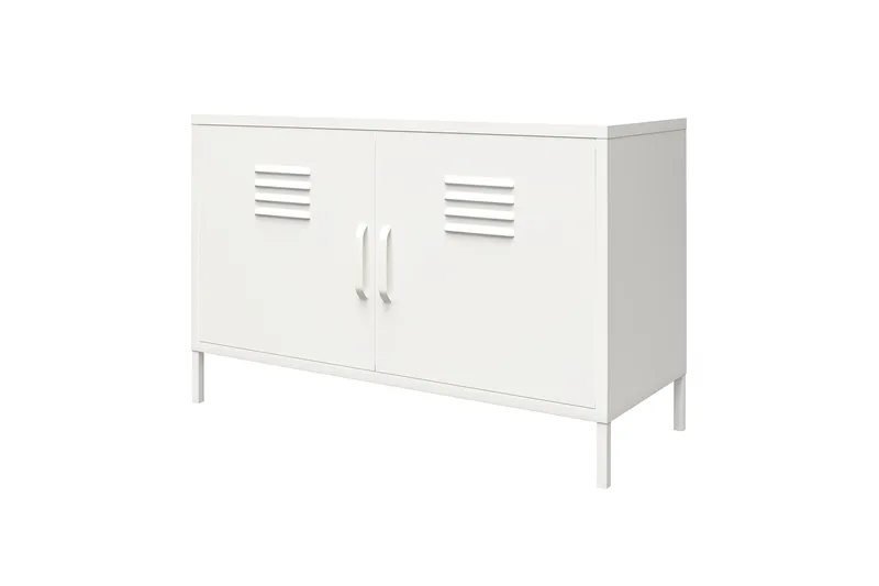 Mission District Skjenk 100x40 cm Hvit - Dorel Home - Oppbevaring - Oppbevaringsmøbler - Sideboard & skjenk