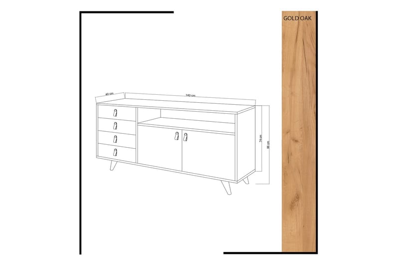 Mod Design Skjenk - Oppbevaring - Oppbevaringsmøbler - Sideboard & skjenk