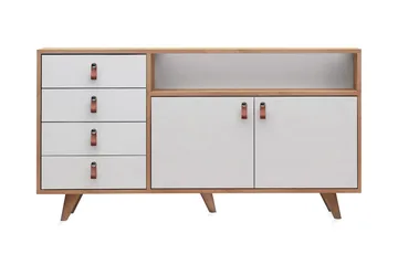 Mod Skjenk i Tre - Hvit|Brun - Oppbevaring - Oppbevaringsmøbler - Sideboard & skjenk