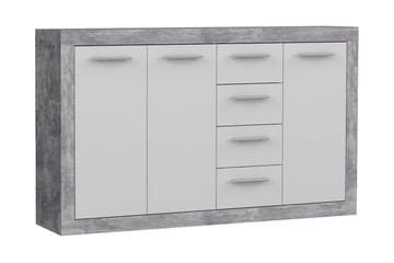 Mohaned Rektangulær Skjenk 34x153 cm i Tre - Hvit - Oppbevaring - Oppbevaringsmøbler - Sideboard & skjenk