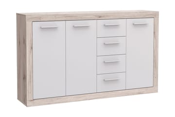 Mohaned Skjenk 34x153 cm - Brun / Hvit - Oppbevaring - Oppbevaringsmøbler - Sideboard & skjenk