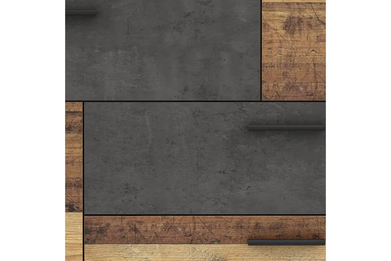 Montert Skjenk 125x96 cm - Grå / Brun - Oppbevaring - Oppbevaringsmøbler - Sideboard & skjenk