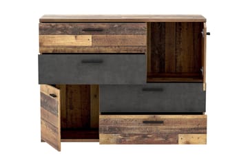 Montert Skjenk 125x96 cm - Grå / Brun - Oppbevaring - Oppbevaringsmøbler - Sideboard & skjenk