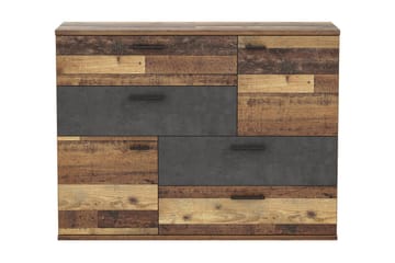 Montert Skjenk 125x96 cm - Grå / Brun - Oppbevaring - Oppbevaringsmøbler - Sideboard & skjenk
