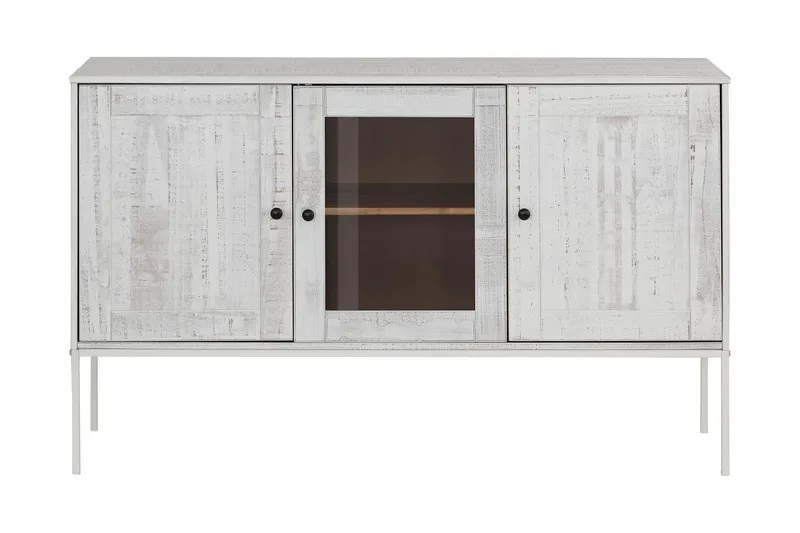 Munira Skjenk 130 cm - Beige/Hvit - Oppbevaring - Oppbevaringsmøbler - Sideboard & skjenk