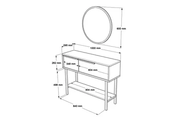 Muttun Skjenk 100 cm - Hvit - Oppbevaring - Oppbevaringsmøbler - Sideboard & skjenk