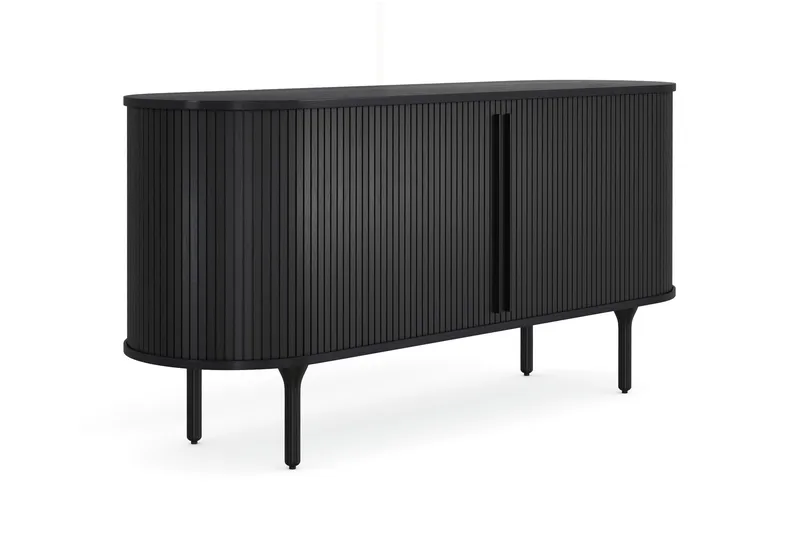 Noira Sideboard 150x45 cm Eik - Svart - Oppbevaring - Oppbevaringsmøbler - Sideboard & skjenk