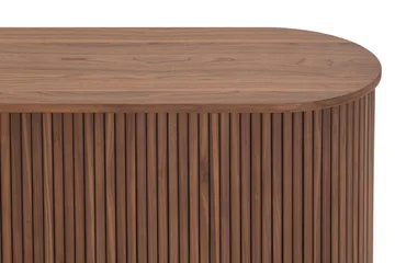 Noira Smalt Sideboard Ribbet Valnøtt 150x45 cm - Valnøtt / Brun - Oppbevaring - Oppbevaringsmøbler - Sideboard & skjenk