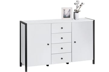 Plattpark Sideboard 120x35 cm - Hvit/Svart - Oppbevaring - Oppbevaringsmøbler - Sideboard & skjenk