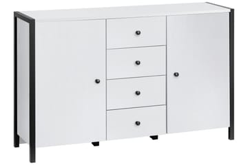 Plattpark Sideboard 120x35 cm - Hvit/Svart - Oppbevaring - Oppbevaringsmøbler - Sideboard & skjenk