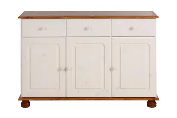 Remiel Sjenk 118 cm - Hvit / Brun - Oppbevaring - Oppbevaringsmøbler - Sideboard & skjenk