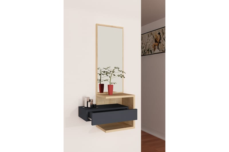 Rheuark Sideboard 49 cm - Eik|Antrasitt - Oppbevaring - Oppbevaringsmøbler - Sideboard & skjenk