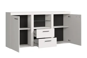 Rumba Skjenk 157x40x81 cm - Hvit - Oppbevaring - Oppbevaringsmøbler - Sideboard & skjenk