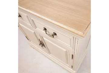 Samira Skjenk 85 cm i Mørkt Tre - Offwhite - Oppbevaring - Oppbevaringsmøbler - Sideboard & skjenk