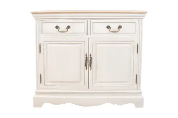 Samira Skjenk 85 cm i Mørkt Tre - Offwhite - Oppbevaring - Oppbevaringsmøbler - Sideboard & skjenk
